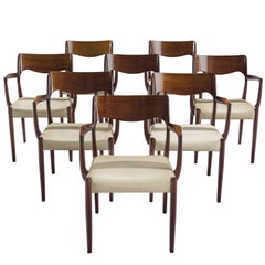 Set of Eight Danish Dining Chairs