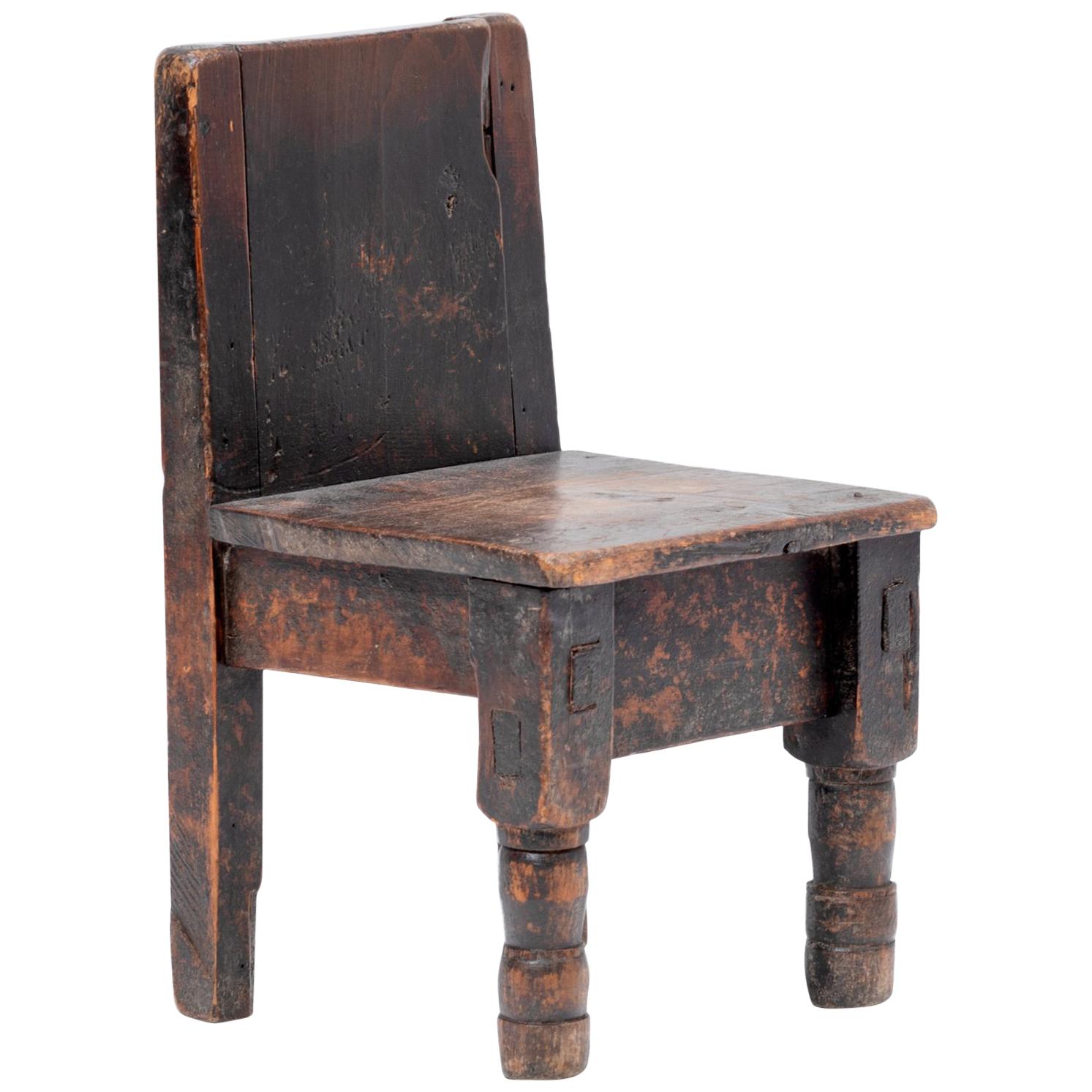 Early 20th Century Guatemalan Child's Chair