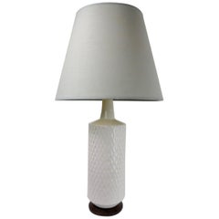 Vintage Modernist Blanc de Chine Table Lamp