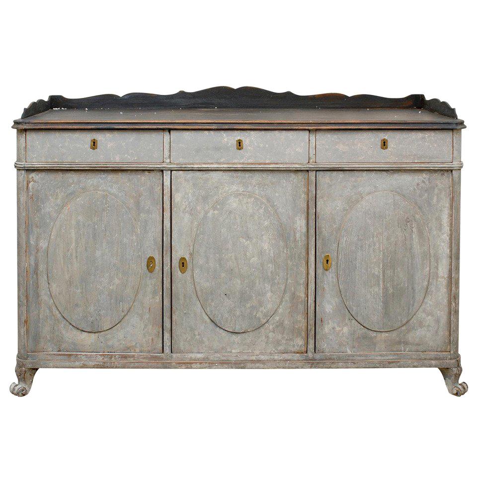 Painted Swedish Sideboard