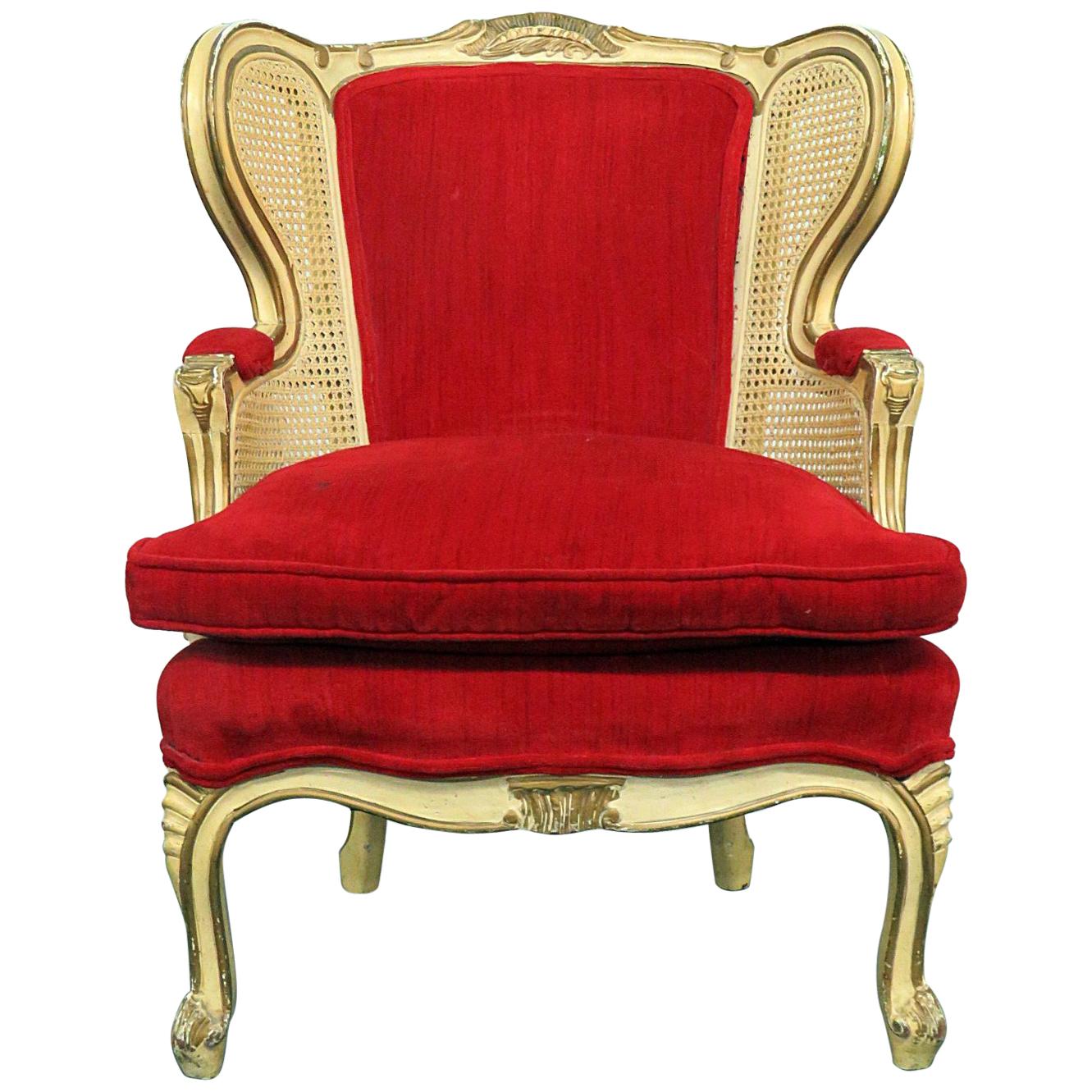 Louis XVI Style Child's Wingback Chair