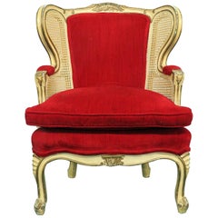 Vintage Louis XVI Style Child's Wingback Chair