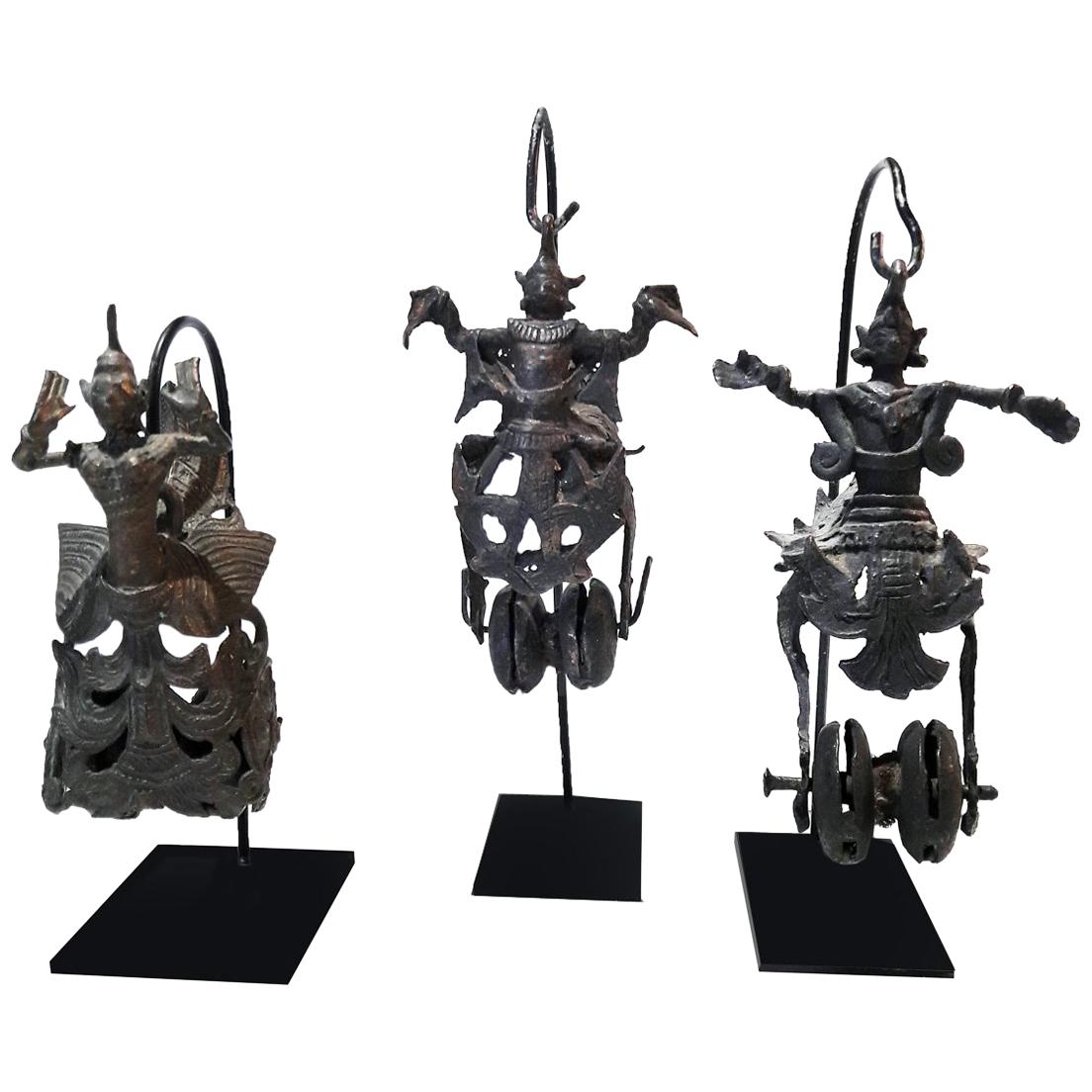 Hindu Deity Miniature Sculptures, 19th Century