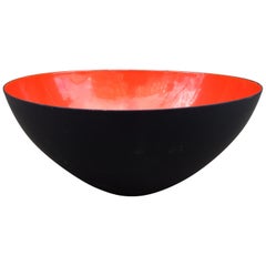Krenit Orange and Black Bowl