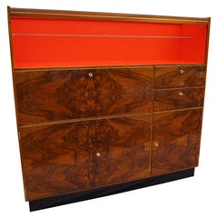 Art Deco Walnut Dresser J.Halabala Nut from 1940 .