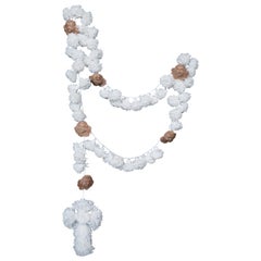 Rosary with Wood Querubins and Crepom Paper
