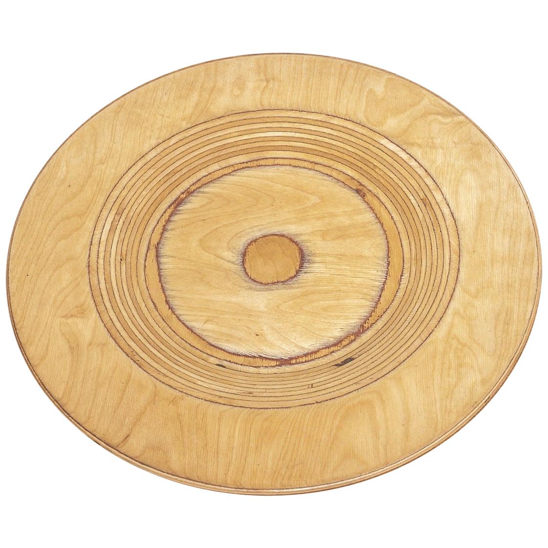 Midcentury Finnish Modern Wooden Plate by Saarinen for Keuruu