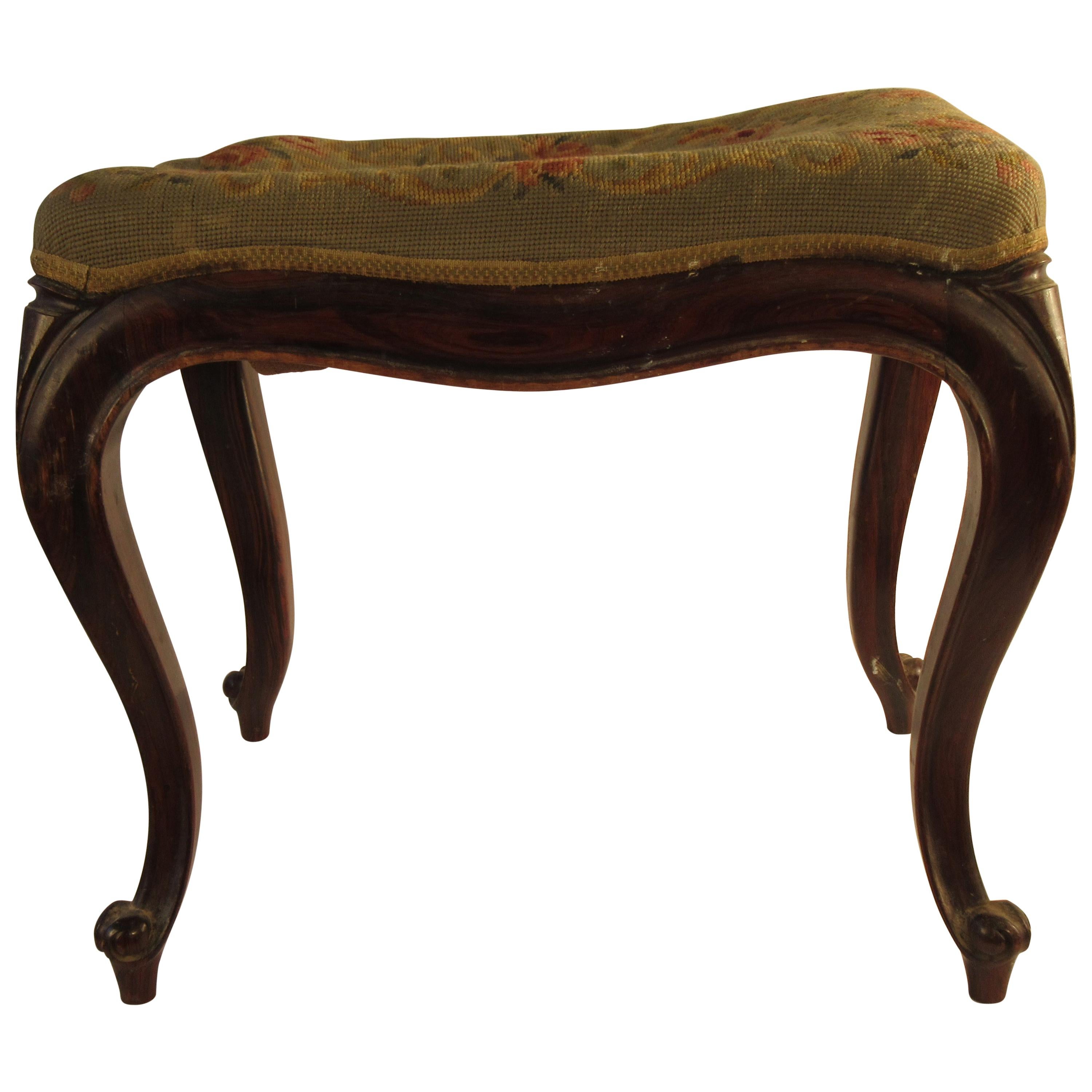 1910 French Rosewood Footstool