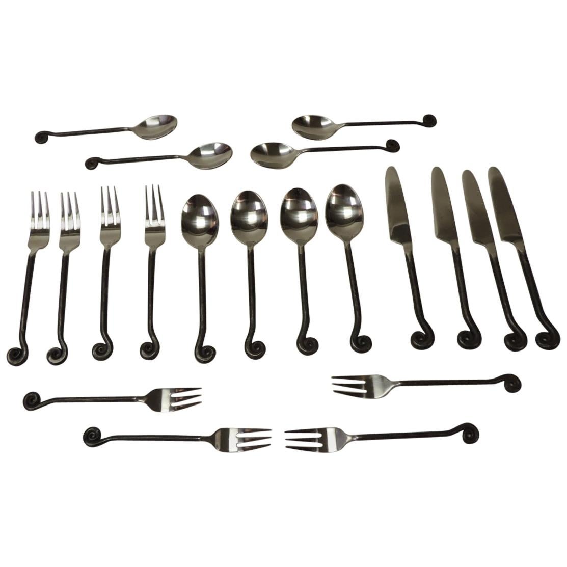 Set of 20 Flatware "Fern" Stem Pieces at 1stDibs