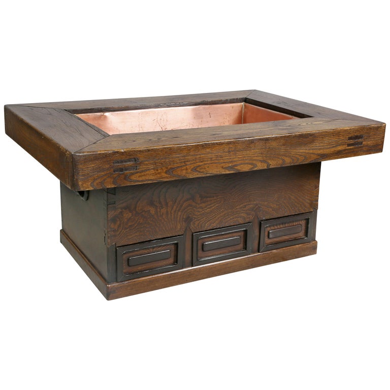 Japanese Elmwood Hibachi For Sale at 1stDibs hibachi elmwood