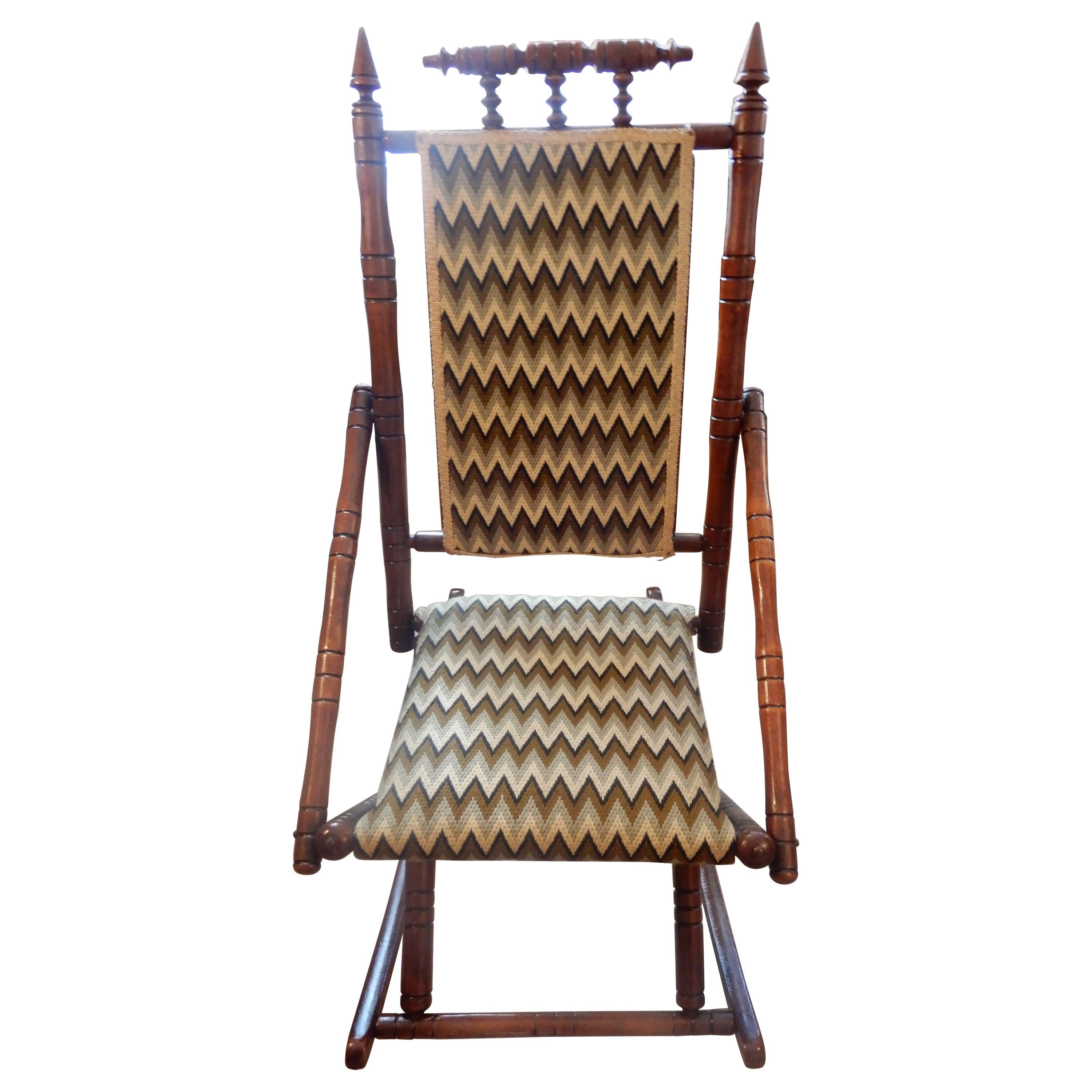 Antique Bamboo Rocker in the George Hunzinger Style