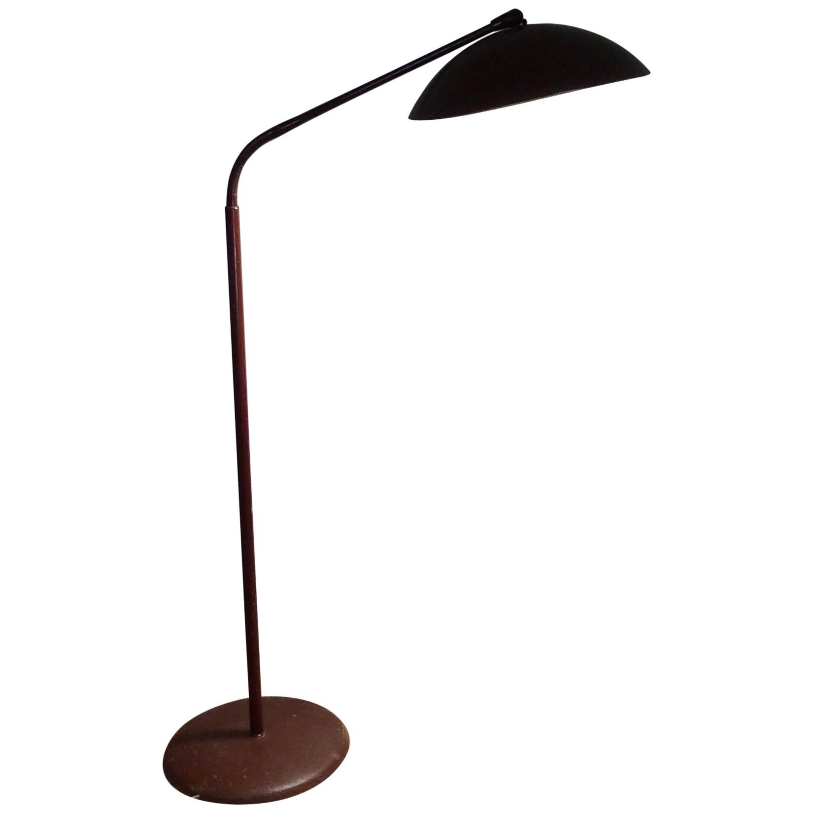 Kurt Versen Mid-Century Modern Articulating Floor Lamp