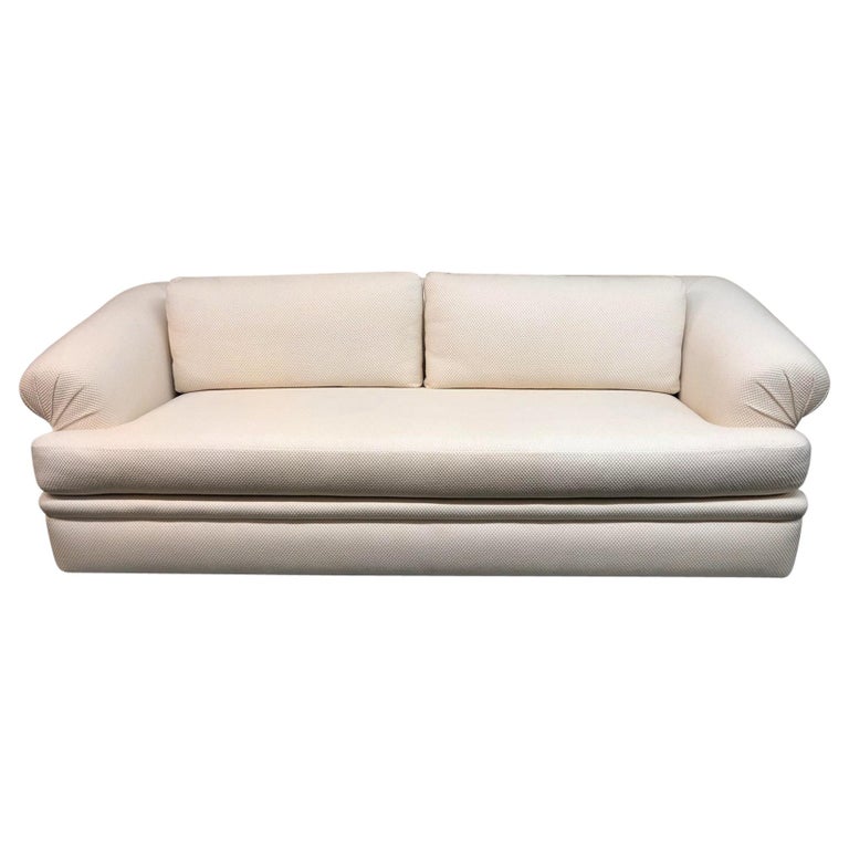 A.Rudin OffWhite Upholstered Sofa For Sale at 1stDibs