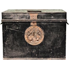 Antique Milners 212 Fire Safe or Strong Box, England, circa 1870