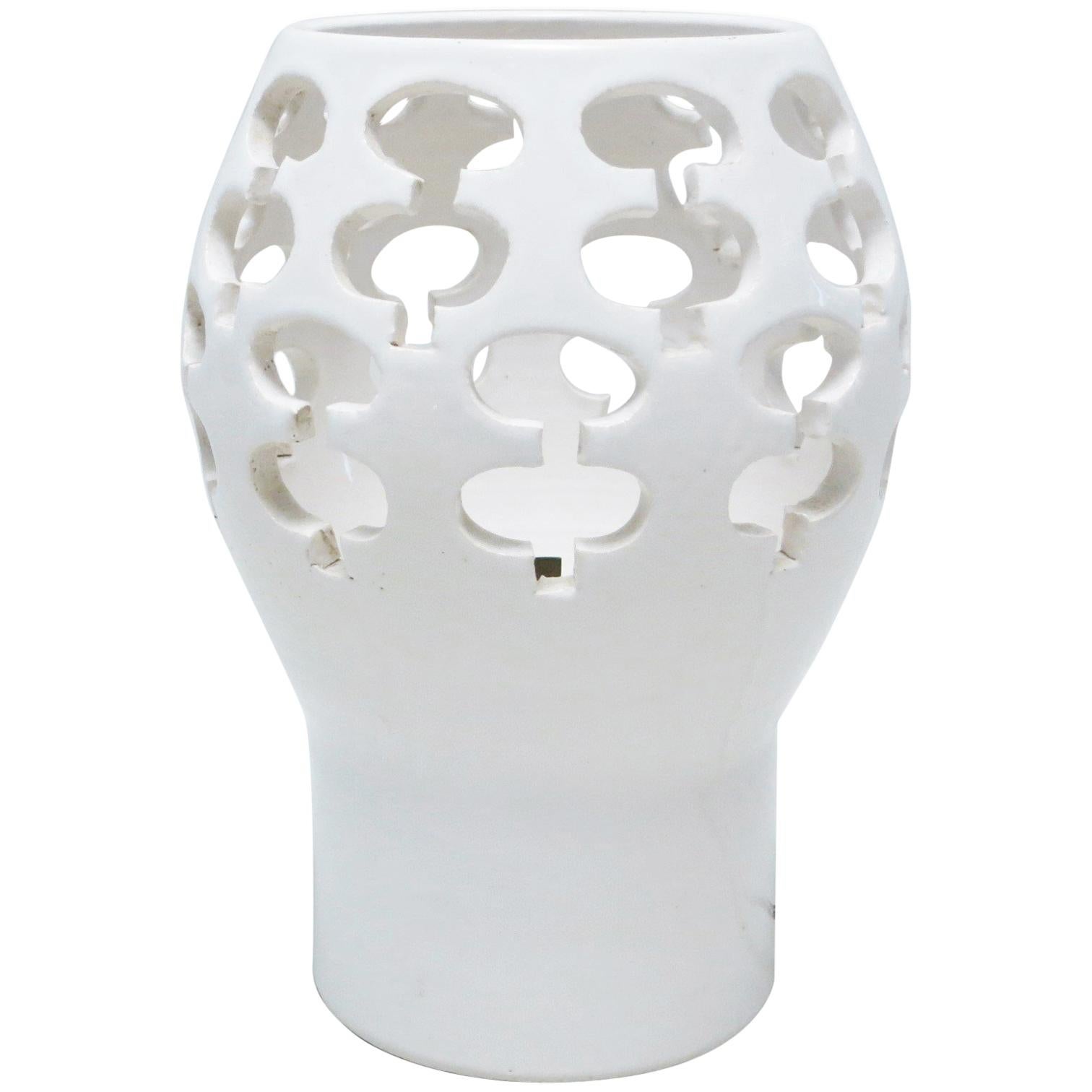 French Mid-Century Modern Ceramic Lamp
