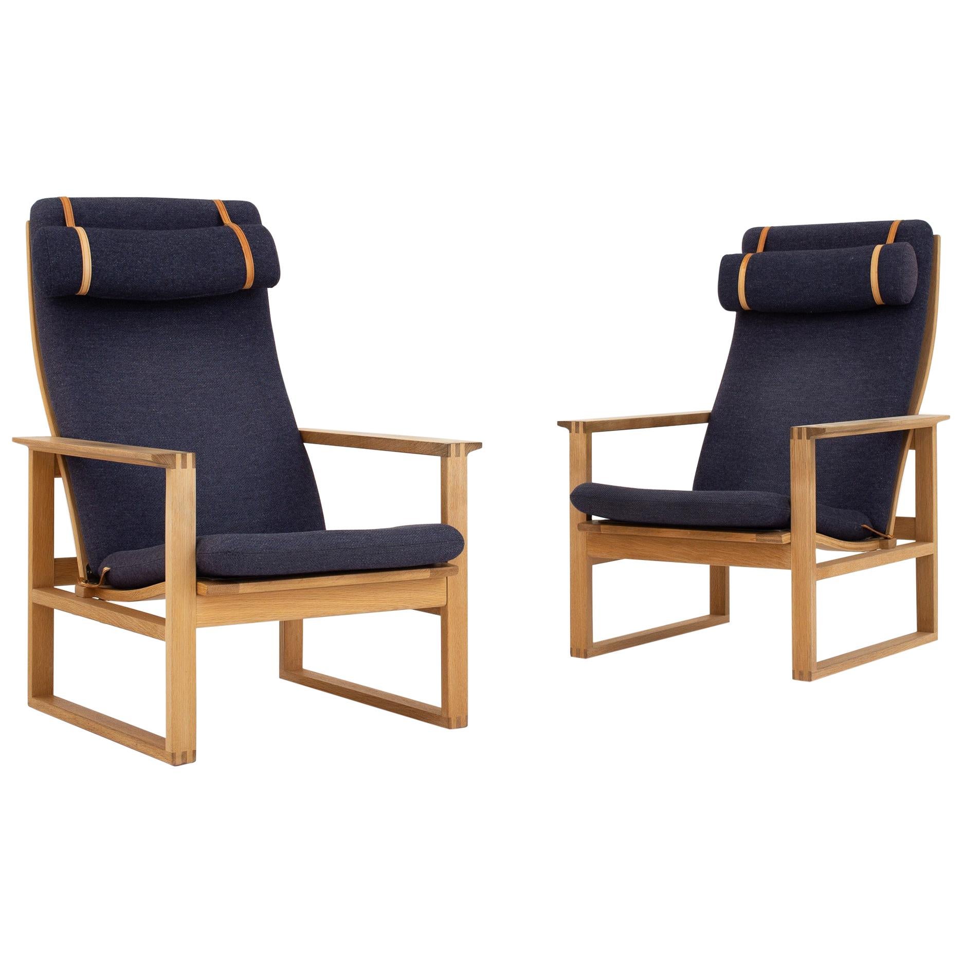 Pair of Lounge Chairs by Børge Mogensen