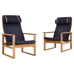 Pair of Lounge Chairs by Børge Mogensen