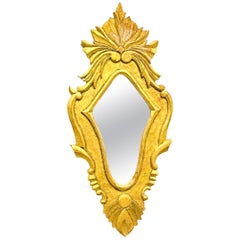 French Hollywood Regency Gilded Wood Mirror Vintage, France, 1960s