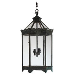 19th Century English Country House Toleware Lantern