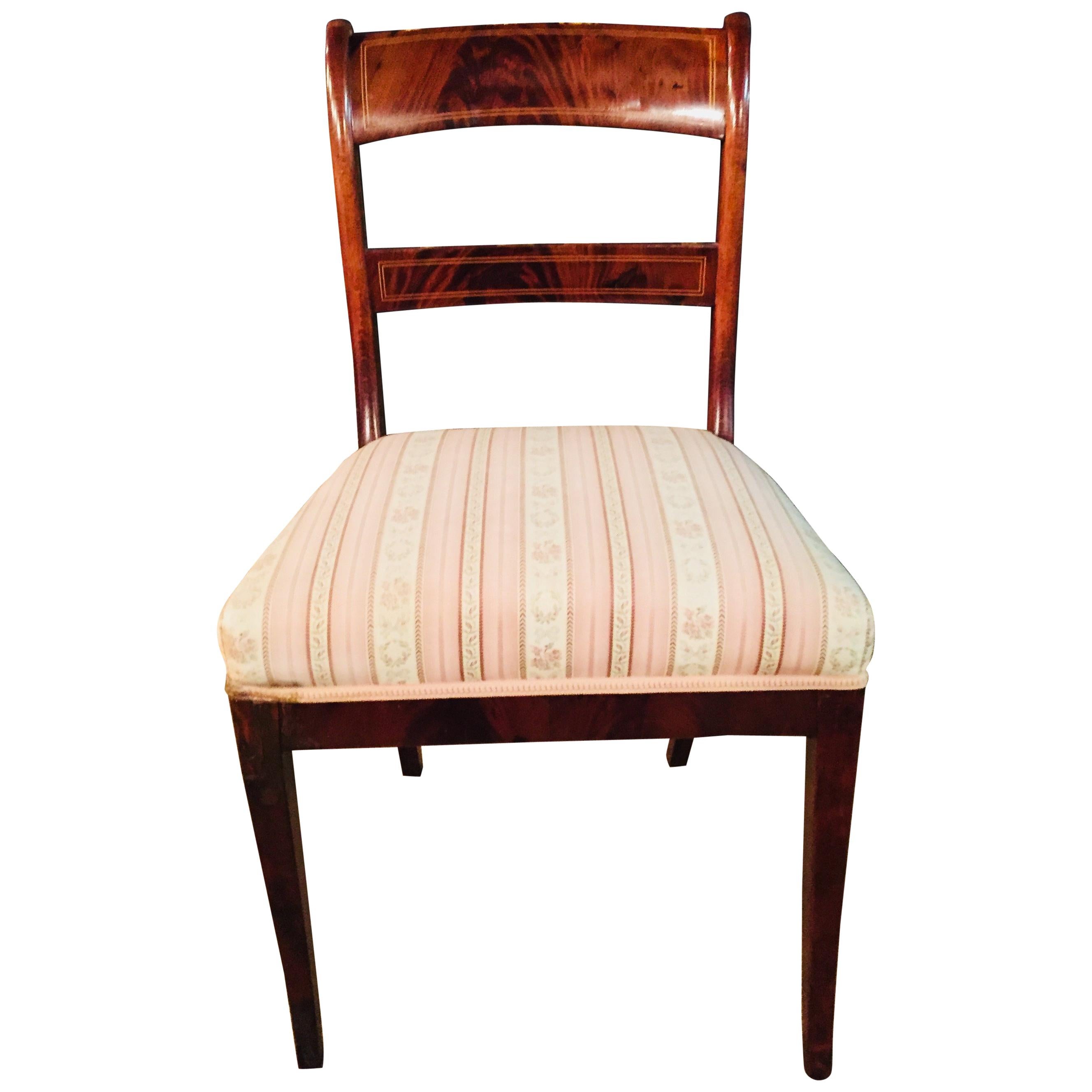 Elegant Biedermeier Chair circa 1820 Mahogany