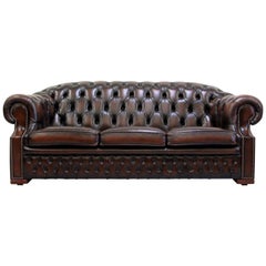 Chesterfield Centurion Sofa Leather Antique Vintage Couch English