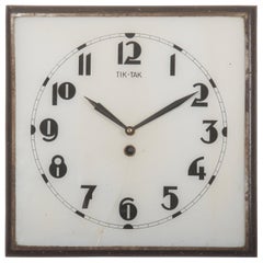 Vintage Beautiful, Rare Large Bauhaus Wall Clock