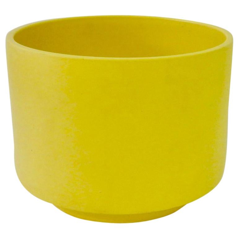 Large California Modern Yellow Planter Pot by Gainey