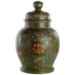 Antique 18th Century Italian Terracotta Chinoiserie Vase, circa 1770