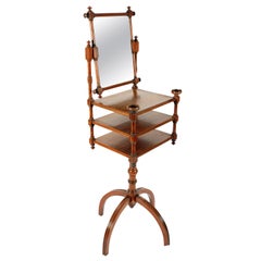 19th Century Victorian Walnut Aesthetic Design Dressing/Shaving Stand