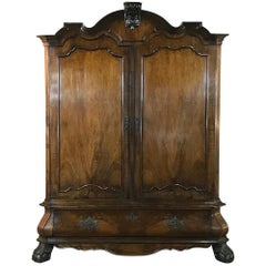 18th Century Dutch Mahogany Armoire, Cabinet