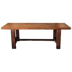 20th Century French Dining Table, Walnut Conference Table