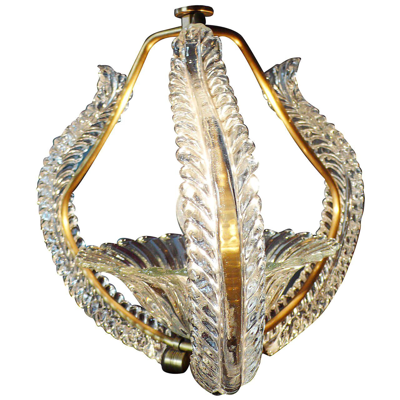 Liberty Pendant by Ercole Barovier, 1940s