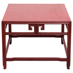 Michael Taylor for Baker Far East Red Occasional Table