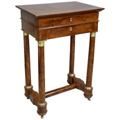 French Empire Mahogany Table