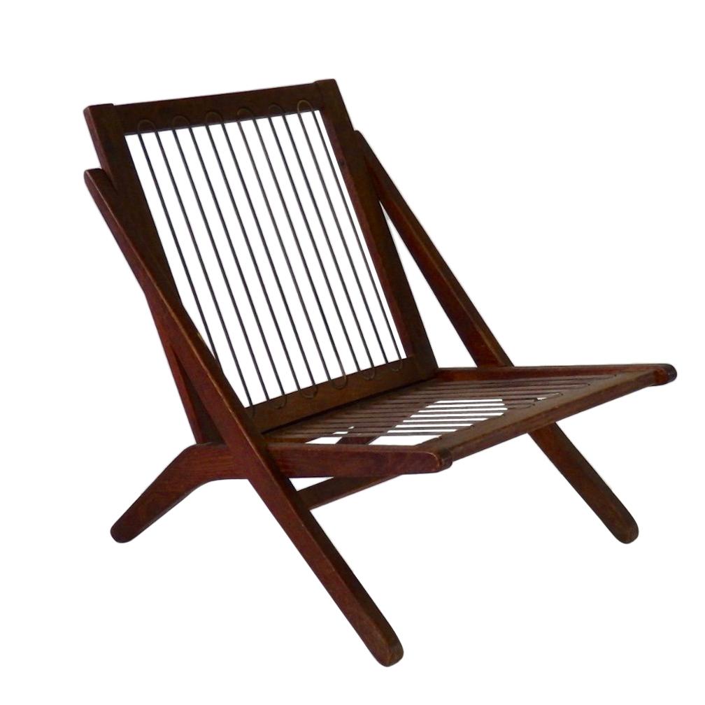 Folke Ohlsson, cadre de chaise longue Scissor