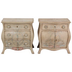 Pair of Patina Furniture Company Italian Painted Bedside Tables, 1980s