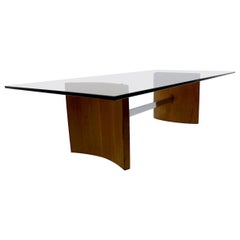Kagan Propeller Glass Top Coffee Table for Selig