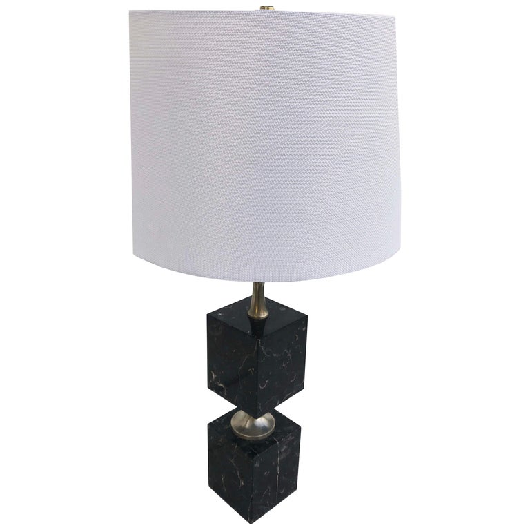 Maison Barbier Marble Table Lamp For Sale
