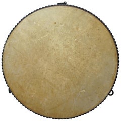 20th Century Japanese Traditional Flat Drum, Hira Taiko