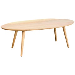 Midcentury Russel Wright for Conant Ball Wood Surfboard Coffee Table, 1950s