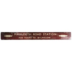 Antique English Railway Sign