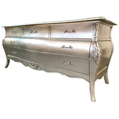 Silver Leaf French Rococo Style Dresser