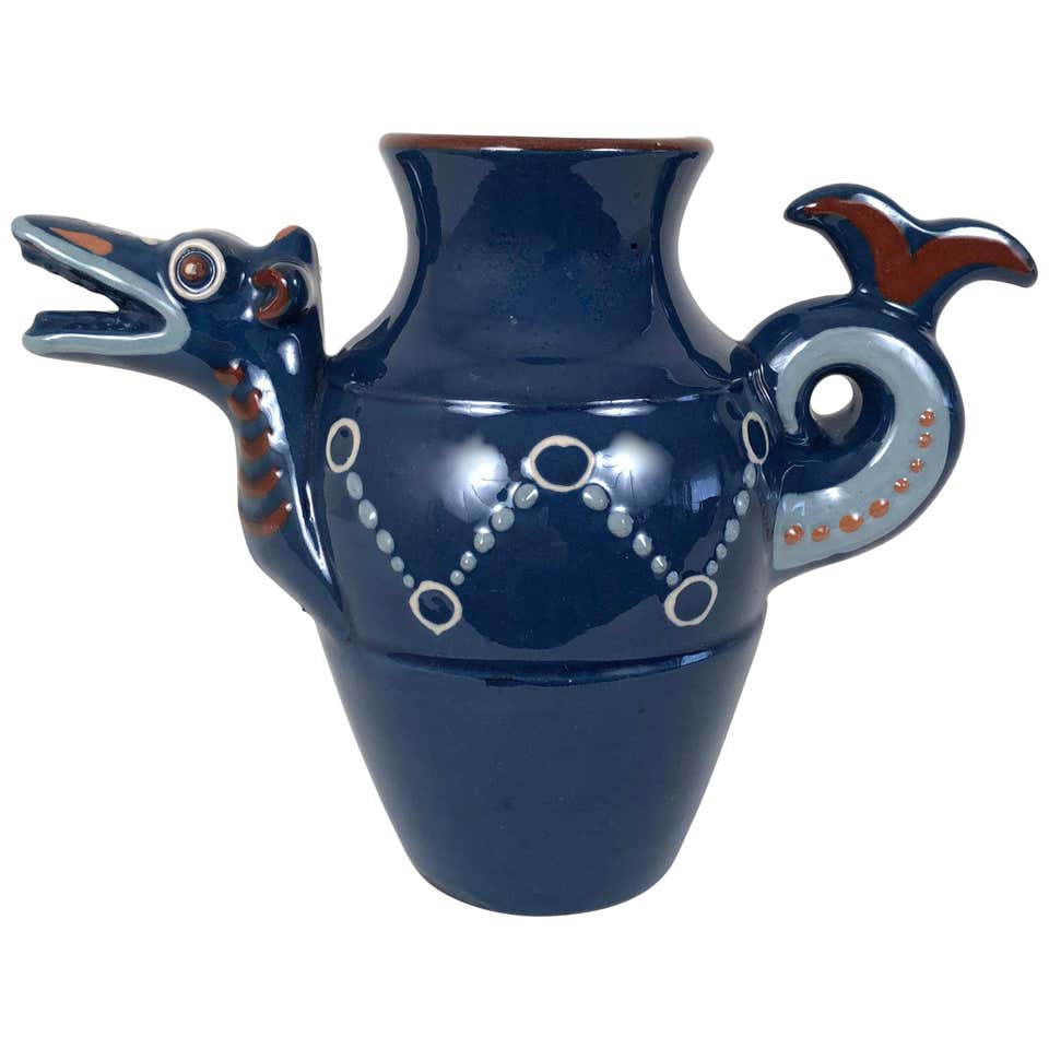 19th Century Staffordshire Pottery Sea Shell Decorated Pitcher at 1stdibs