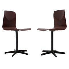 Pair of Midcentury Industrial Style Chairs, Elmar Flötotto for Pagholz, 1970s