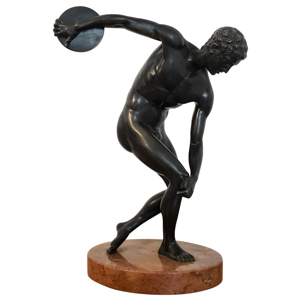 Bronze Statue of a Discus Thrower Known as the Discobolus of Myron For ...