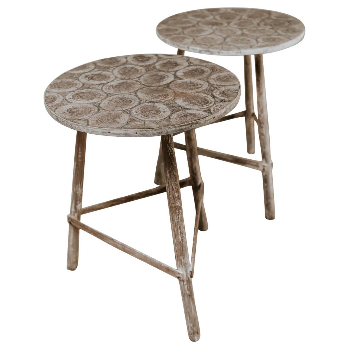 Pair of Occasional Side Tables For Sale