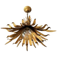 Vintage Hans Kogl Wheat Sheaf Pendant Light, 1970s