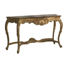 21th Century Regency Consolle Table 4 Legs, Italy