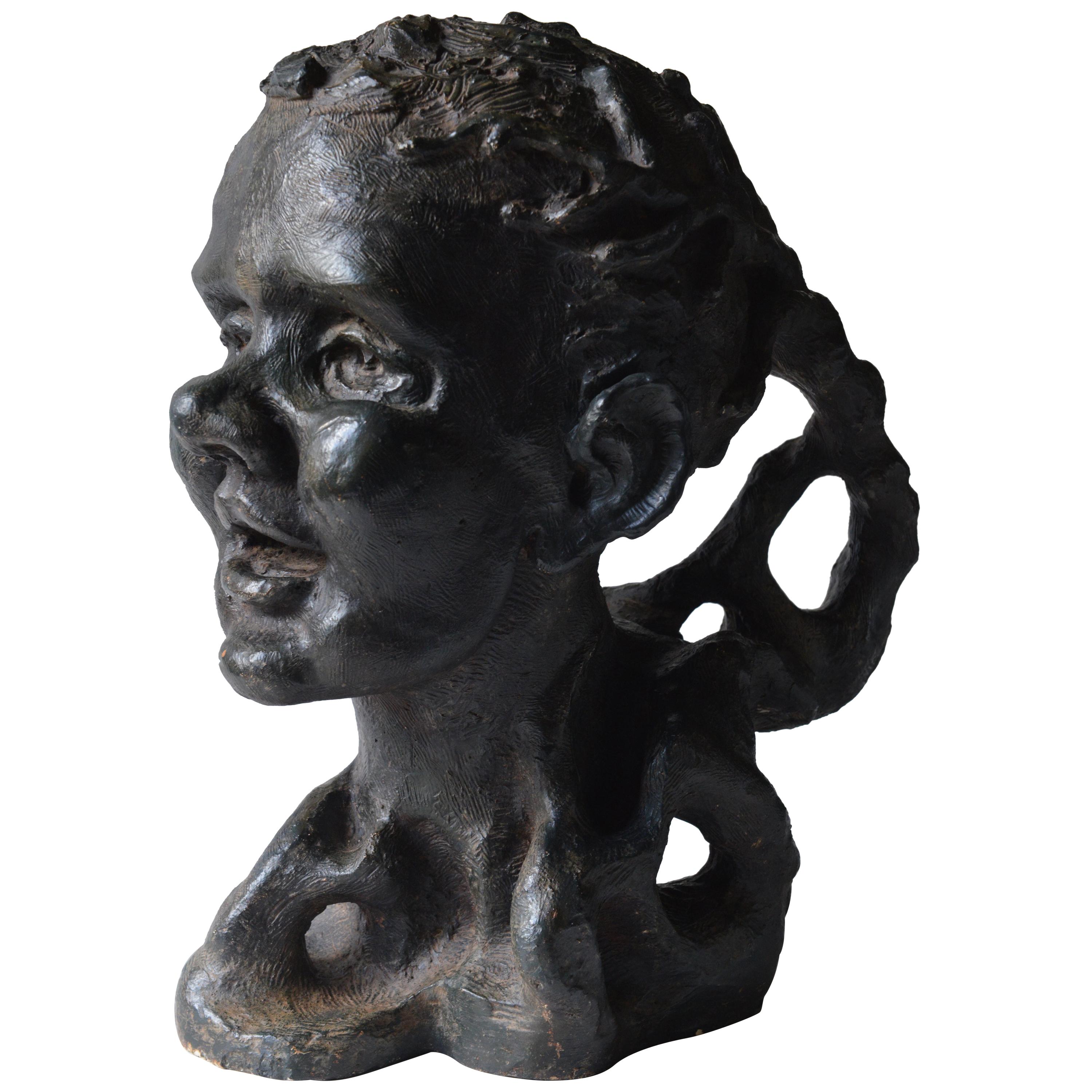 Plaster Head of a Woman For Sale