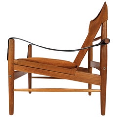 'Antilop' Safari Chair by Hans Olsen for Viskadalens Mobler, Sweden, 1950s